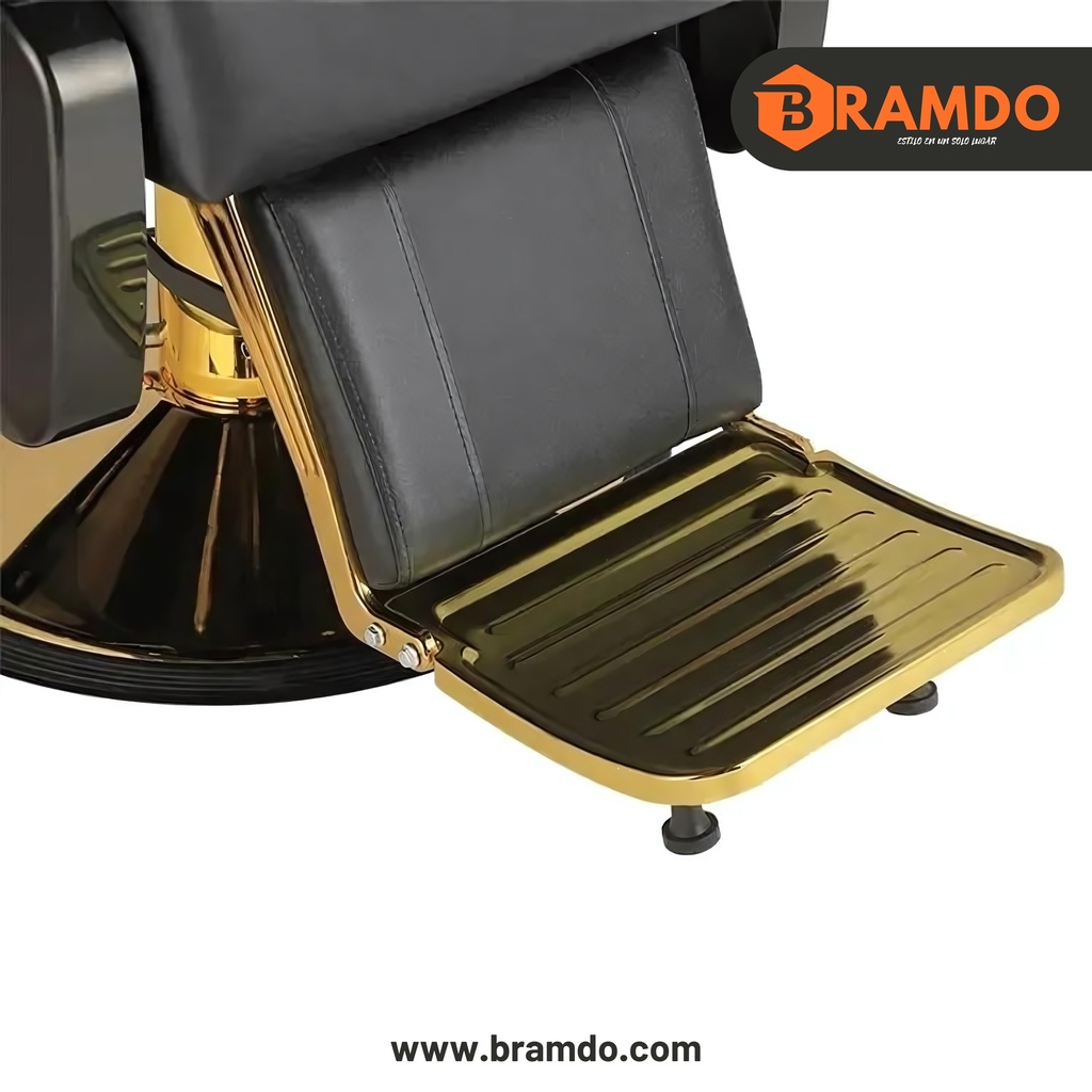 Silla De Barberia Harley Dorado