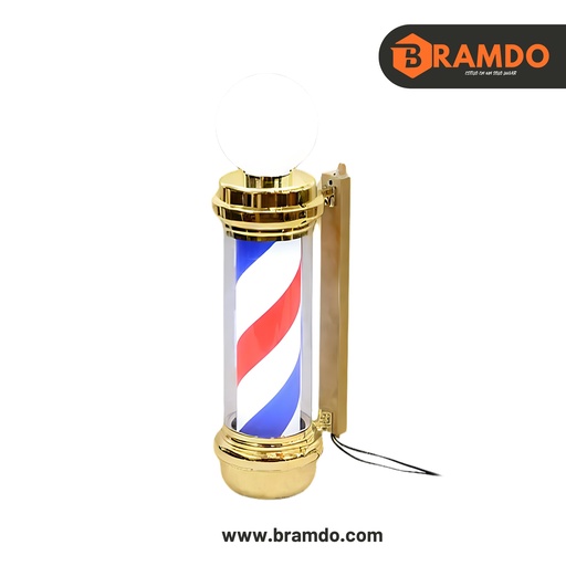 [FURN_0005] Pole de Barberia Clásico Dorado